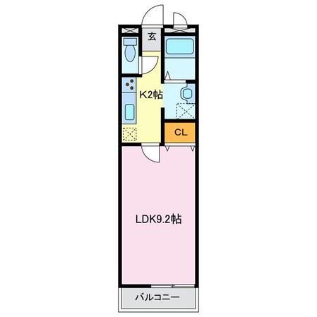 アンプルール　リーブルK・Yヒルズの物件間取画像